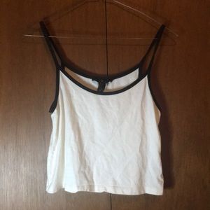 Basic White Forever21 Crop Top
